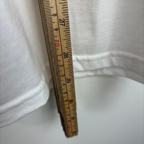 Red Letter "I'll be at the bank see" shirt Banksee Graphic Tee Men's L White - Picture 5 of 5